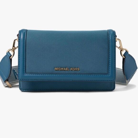 Michael Kors Jet Set Small Nylon Gabardine Smartphone Crossbody Bag - Picture 9 of 13